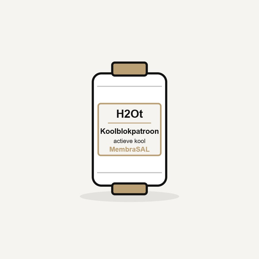 Koolblokpatroon van H2Ot (illustratie)