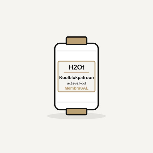 Kohleblockkartusche von H2Ot (Illustration)