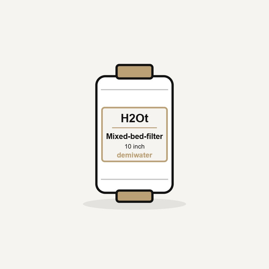 Mixed-bed-filter 10 inch — MembraSAL Gedemineraliseerd water 100 l/u (illustratie)