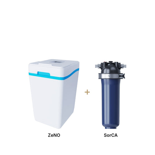 ZeNO waterontharder met SorCA actieve koolfilter – minder kalk en PFAS