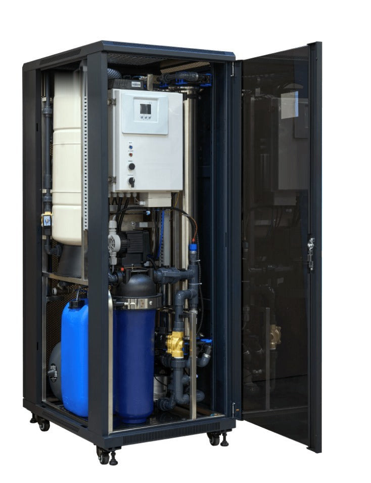 MembraSAL Large household with the cabinet open – water purification with membranes